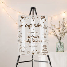 Panneau de bienvenue pour Baby Shower sur le thème