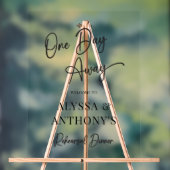 Panneau de bienvenue pour dîner de répétition à un (Neutre)