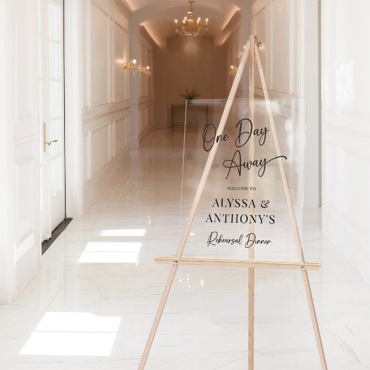 Panneau de bienvenue pour dîner de répétition à un