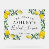 Panneau de bienvenue pour la fête de mariage à thè (Recto)