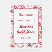 Panneau de bienvenue pour la fête de mariage de Th (Recto)