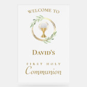 Panneau de bienvenue pour la première communion (Recto)