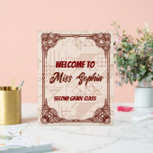 Panneau de bienvenue pour l'enseignant de cercles (Mariage)