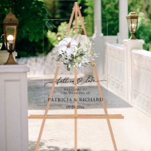 Panneau de bienvenue pour mariage à la citrouille 