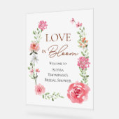 Panneau de bienvenue pour mariage Love in Bloom Fl (Angle)