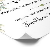 Panneau de bienvenue pour notre livre d'or Mariage (Coin)