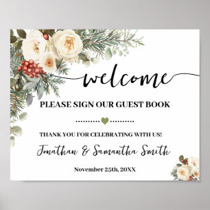 Panneau de bienvenue pour notre livre d'or Mariage