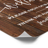 Panneau de bienvenue pour notre livre d'or Mariage (Coin)