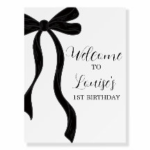 Panneau de bienvenue pour premier anniversaire ave