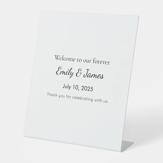Panneau de bienvenue pour une baby shower audacieu (Recto)