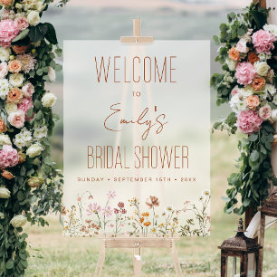 Panneau de bienvenue pour une baby shower Bohème F