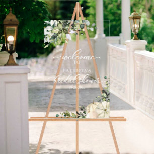 Panneau de bienvenue pour une baby shower d'automn