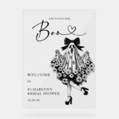 Panneau de bienvenue pour une Baby Shower sur le t (Recto)