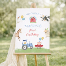 Panneau de bienvenue pour une fête d'anniversaire 