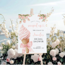 Panneau de bienvenue pour une fête prénuptiale à t