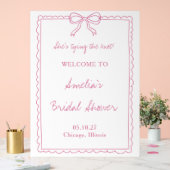 Panneau de bienvenue pour une fête prénuptiale ave (Mariage)