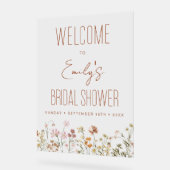 Panneau de bienvenue pour une fête prénuptiale Boh (Angle)