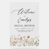 Panneau de bienvenue pour une fête prénuptiale de  (Recto)