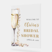 Panneau de bienvenue pour une fête prénuptiale Per (Angle)