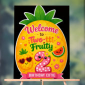 Panneau de bienvenue Two-tti Fruity pour une fête (Neutre)