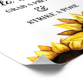 Panneau de Booth Photo Tournesol Jaune Affiche de (Coin)