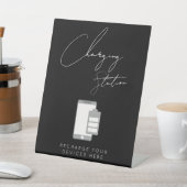 Panneau de borne de recharge chic pour mariage (In SItu)