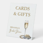 Panneau de cadeaux de douche nuptiale de perles et (Recto)