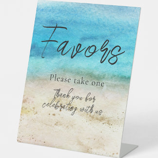Panneau de cadeaux de mariage de plage d'étoile de