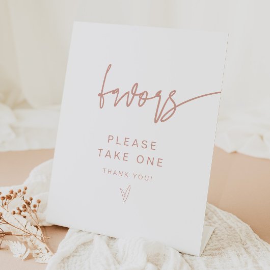Panneau de cadeaux MARLO Moderne Boho Rose Pâle