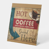 Panneau de café de marque vintage (Recto)