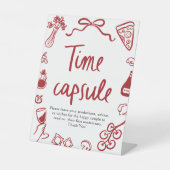 Panneau de capsule temporelle de douche de mariage (Recto)