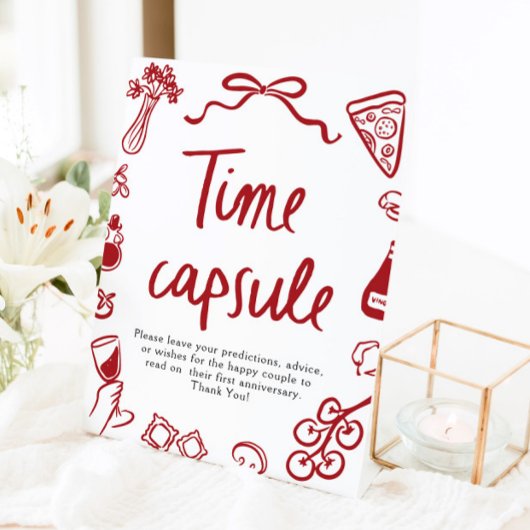 Panneau de capsule temporelle de douche de mariage