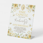 Panneau de capsule temporelle florale de petite ab (Recto)