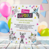 Panneau de capsule temporelle pour l'anniversaire