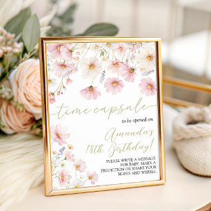 Panneau de capsule temporelle pour le 1er annivers