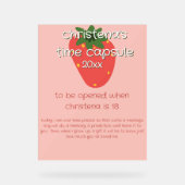 Panneau de capsule temporelle pour le premier anni (Recto)