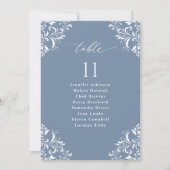 Panneau de carte de plan de table de mariage éléga (Devant)