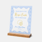 Panneau de carte de recette de citron élégant pour (Angle)