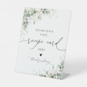 Panneau de carte de recette d'eucalyptus minimal (Recto)