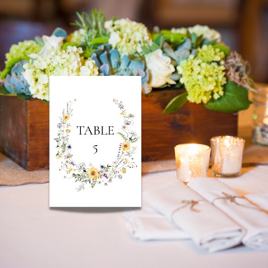 Panneau de carte de tableau Fleur de jardin sauvag