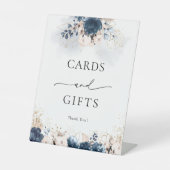 Panneau de cartes et cadeaux Rose bleu et poussiér (Recto)