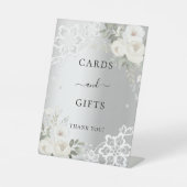 Panneau de cartes et de cadeaux en dentelle floral (Recto)