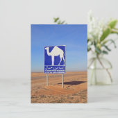 Panneau de chameaux, Tunisie, carte (Debout devant)