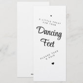 Panneau de chaussures de danse Invitation à chauss (Devant / Derrière)