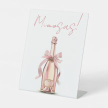 Panneau de chiffres de mimosbar de mariage élégant