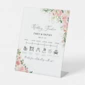 Panneau de chronologie du Mariage Rose Rose rose (Recto)