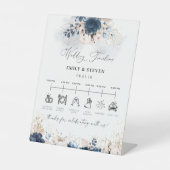 Panneau de chronologie Rose bleu et poussiéreux de (Recto)