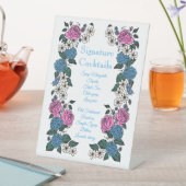 Panneau de cocktails signature sur socle (In SItu)