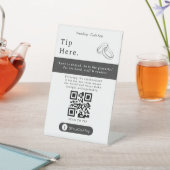 Panneau de code QR avec astuce moderne | Pourboire (In SItu)