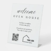 Panneau de code QR de l'agent immobilier audacieux (Recto)